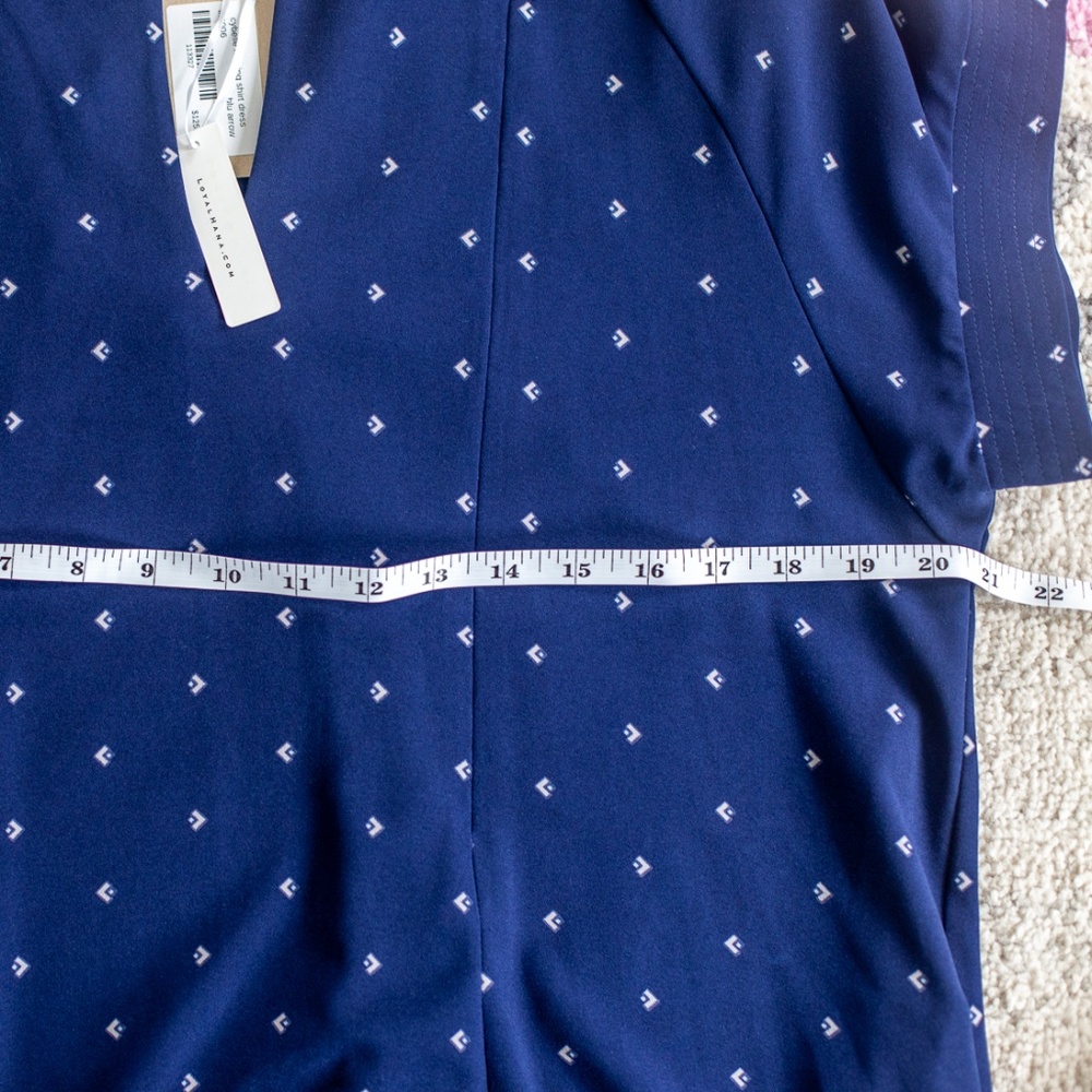 Loyal Hana Cybelle Maternity Nursing Shirt Dress Size S Small Navy Blue Arrow - Picture 2 of 5